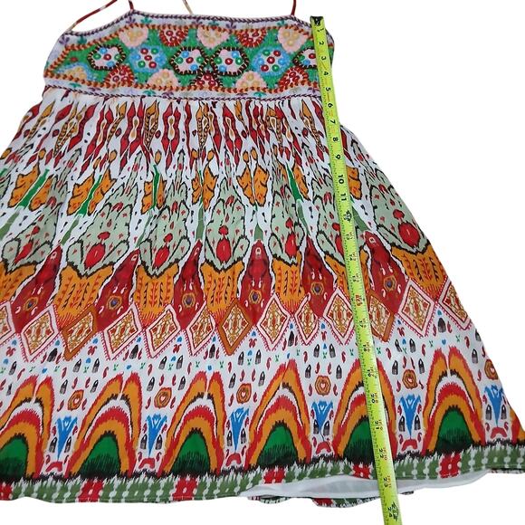 Zara Women’s Boho Embroidered Sequin Halter Sundress Size S Multicolor Festival - Picture 3 of 8